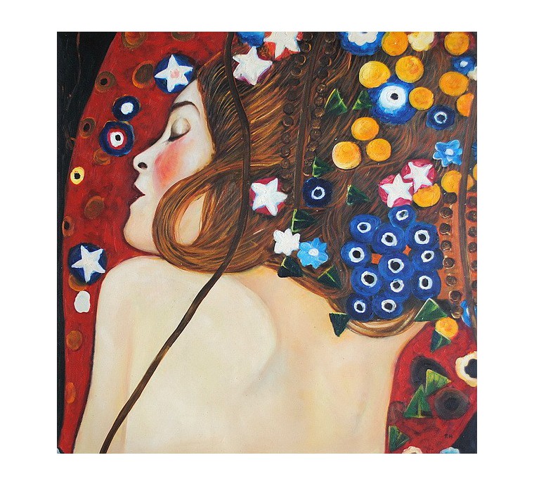 Klimt, abstrakcja (60x60cm)