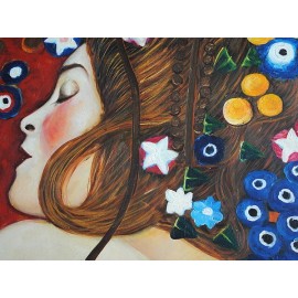 Klimt, abstrakcja (60x60cm)