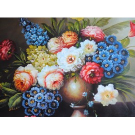 Kwiaty w wazonie (60x90cm)