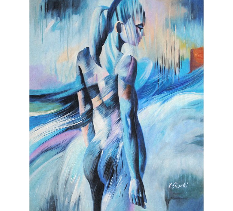 Kobieta, abstrakcja (50x60cm)