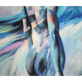 Kobieta, abstrakcja (50x60cm)