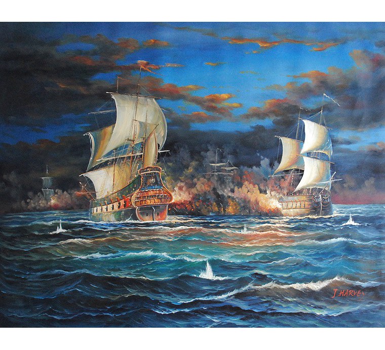 Bitwa morska (90x120cm)