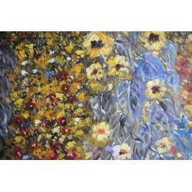Klimt, łąka (60x60cm)